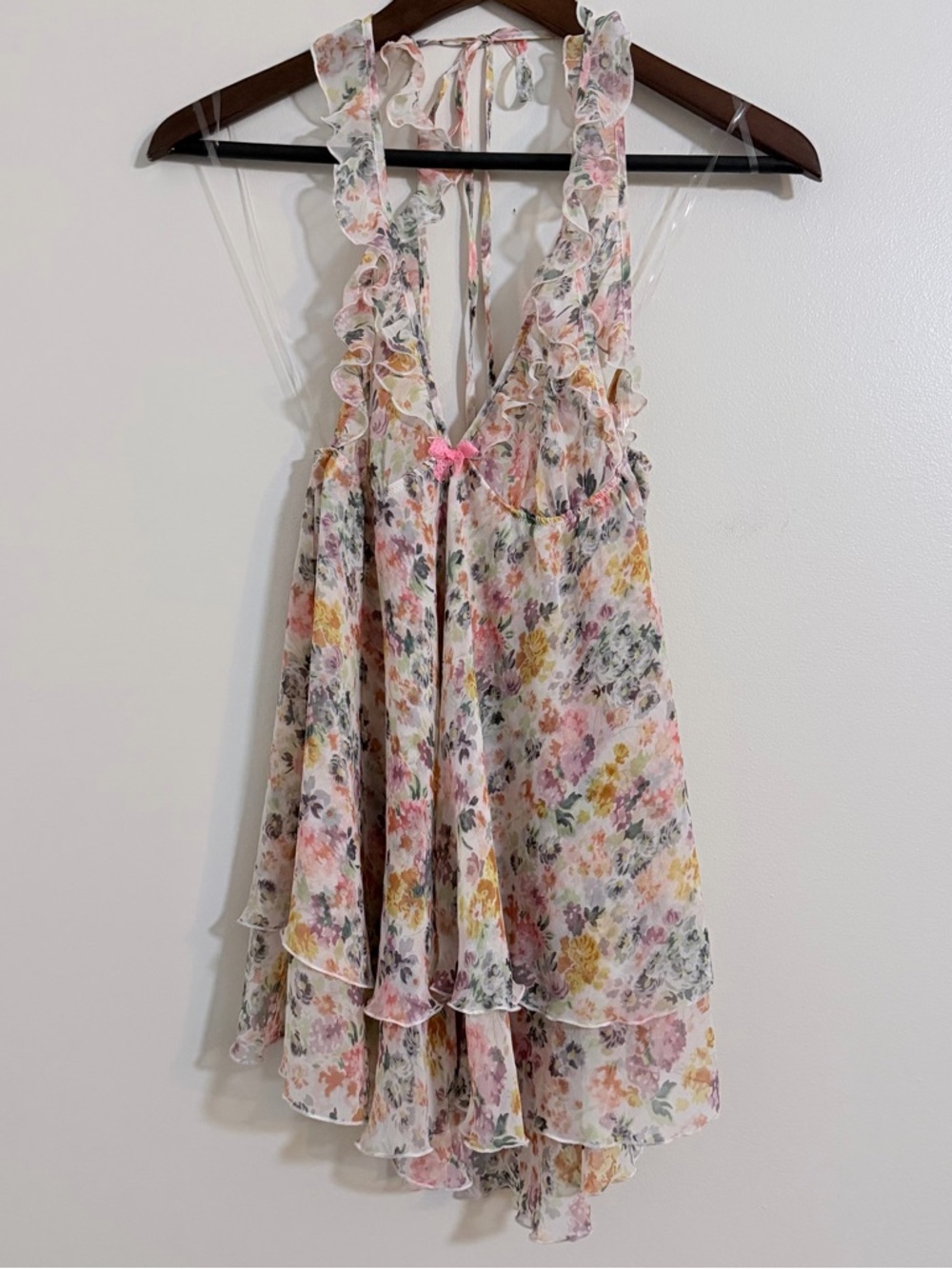 Victoria Secret Slip Floral Nightgown Babydoll Fairy Size S